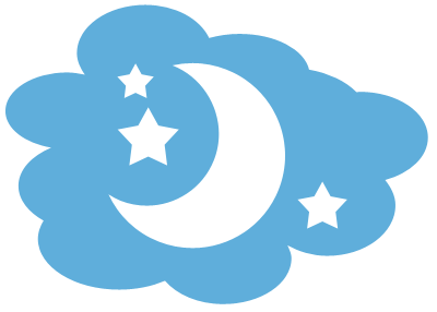 moon with stars