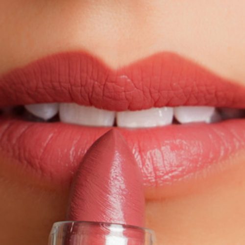 Lip, Cheek, Eye Shadow in Spring Blossom Shown on Lips